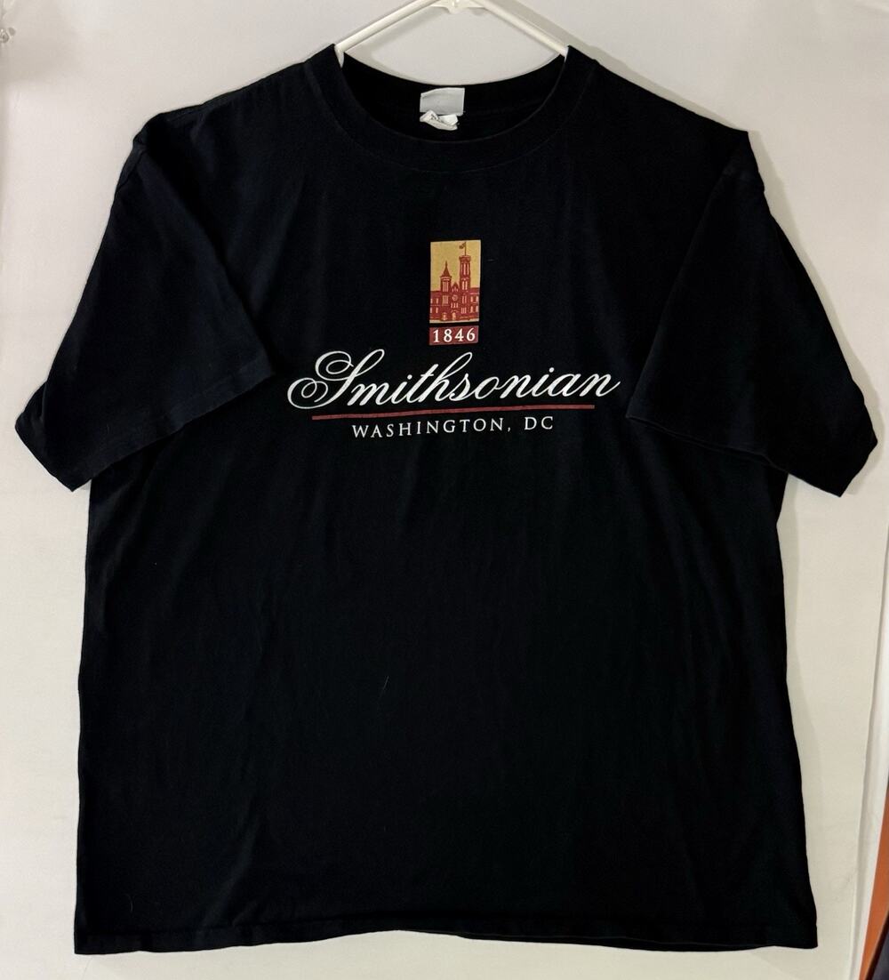 Smithsonian Institution T-Shirt Washington DC 1846 Black 2X A151